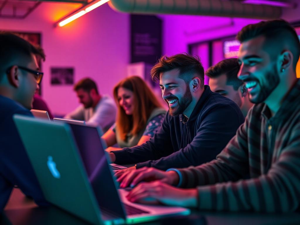 Builders coding together at a Sofia covibing session